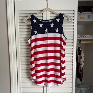 Old Navy Blue and White Tank Top